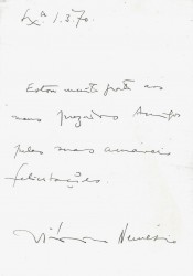Manuscrito. VITORINO NEMÉSIO