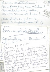 MANUSCRITO. FERNANDA DE CASTRO