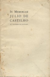 IN MEMORIAM. JULIO DE CASTILHO (2º Visconde de Castilho).
