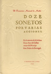 DOZE SONETOS PARA VARIAS ACCIONES. Nota introdutória de Raul Rego.