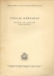 "PROSAS BÁRBARAS". Ensaio de análise estilistica.