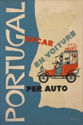 PORTUGAL EN VOITURE, PER AUTO, BY CAR.